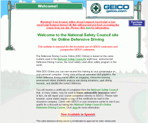 geicoddc.com: Defensive Driving Online Course from National Safety Council - GEICO Defensive Driving