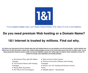 icewine-eiswein.com: Web hosting, domain name registration and web services by 1&1 Internet
Web hosting, domain names, web design, web site and email address providers.  We offer affordable hosting, dedicated ad-free web hosting, domain name registration and e-mail solutions.  1&1 Internet is the best place to host your small business website or personal web site.