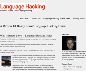 languagehacking.org: Language Hacking
Want a review of Benny Lewis's new ebook Language Hacking. I've got the inside scoop on his brand new program