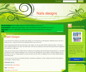 nailsdesigns.net: Nails designs
Site Nails Designs is an informational site specializing in professional nails, french manicure nails, airbrush designs and manicure designs which you can have on your nails.