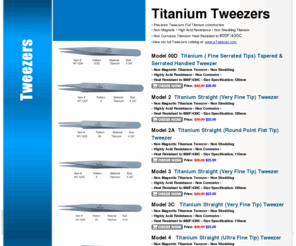 titaniumtweezers.com: Titanium Tweezers - Buy Titanium Tweezers
Buy Precision Titanium Tweezers Low Prices Fast Shipping 