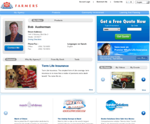 bobfarmers.com: Home Insurance provided to you by Bob Ausherman your local Farmers Insurance Agent in Visalia,CA
