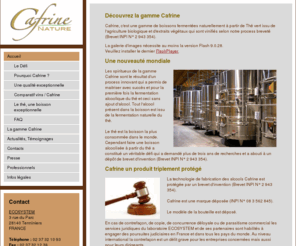 cafrine.biz: Accueil - Cafrine une gamme de boissons alcoolisée à base de thé
Site de présentation de la gamme d'alcools de thé Cafrine.