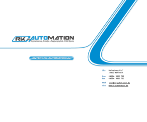 rk-automation.de: RK-Automation | Rolf Karnatz, Automatisierung, Antriebs- u. Regelungstechnik, E-CAD Service
RK-Automation, Ideen für Innovation, Kreativ mit seinen Ideen umgehen, zukunftsorientiert Entwickeln und im Hintergrund viel Erfahrung und Kompetenz fr die Umsetzung.