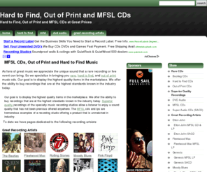 twincitiesvaluecds.com: MFSL cds for sale|Out of Print| Hard To Find
We specialize in MFSL CDs, out of print cds and hard to find cds.   