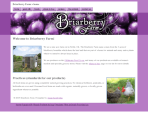 briarberryfarm.com: Briarberry Farm
A small sustainable farm specializing in wild blackberries, goat milk, eggs, granola, tortillas, muesli and pecan butter