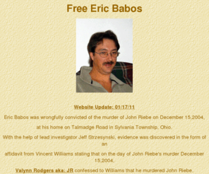 freebabos.com: Free Eric Babos
free eric babos