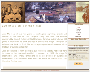 zunihistoricalsociety.com: Zuni Historical Society
Zuni: A Story of the Village. The history of the village of Zuni, Virginia. The floods, the fires, the people. Over 300 years of hsitory