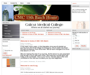 cmc19.org: CMC19th Batch Home - Home
CMC19 - Calicut medical college 19th batch home