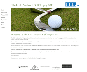 hhl-golftrophy.de: HHL Golf Trophy 2011
The HHL Students' Golf Trophy - Start to Lead!