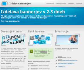 izdelava-bannerjev.com: Izdelava bannerjev / oglasnih pasic v 2-3 dneh.
Izdelava bannerjev, izdelava oglasnih pasic, izdelava spletnih pasic v 2-3 dneh