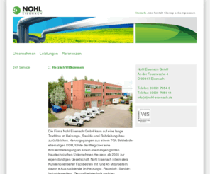 nohl-eisenach.com: NOHL Eisenach GmbH -  Startseite 
NOHL Eisenach GmbH - Sanitärtechnik,Heizungs- und Raumlufttechnik, Rohrleitungs- und Anlagenbau