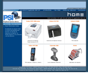 telbex.net: PSIBERICA
Impresoras de etiquetas, tickets y códigos de barras, impresoras matriciales especializadas, mecanismos de impresión para kioscos y puntos de información, lectores de códigos de barras, terminales portátiles de captura de datos: Godex, Citizen, C.Itoh, Cipherlab, VipColor, BarTender y Armor.