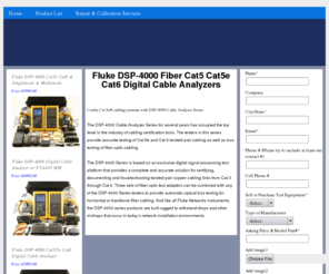 flukedsp-4000.com: Fluke DSP-4000 Fiber Cat5 Cat5e Cat6 Digital Cable Analyzers
Fluke DSP-4000 Fiber Cat5 Cat5e Cat6 Digital Cable Analyzers