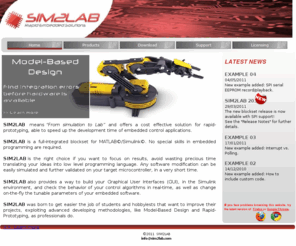 sim2lab.com: SIM2LAB blockset for Matlab/Simulink - Target for Microchip dspic
MATLAB Simulink Microchip dsPIC dsPIC33 PIC SIM2LAB GUI Hardware-in-the-loop model code RTW toolbox blockset prototyping C30 controller MPLAB