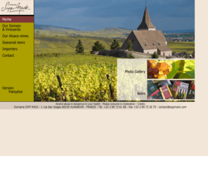 sippmack.com: Domaine Sipp Mack
Discover the Sipp Mack Estate Winery! AOC Alsace, Grands Crus Rosacker and Osterberg wines