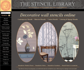 stencillibrary.co.uk: Stencils from The Stencil Library - Over 3500 stencil designs available in every style imaginable.
Stencils from our catalogue of over 3500 decorative stencil designs. Authentic historical STENCIL design side by side with contemporary imagery and many stenciling tips.