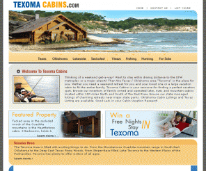 Lake Texoma Cabins on And North Texas  Listing Of Mountain  Lake  And Secluded Texoma Cabins