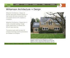 tomwilliamson.net: Williamson Architecture + Design
Williamson Architecture + Design produces high quality bespoke designs for house extensions and houses locally with the Bishops Stortford & Saffron Walden area.