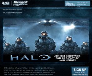 microsoftjobs-343.com: 343 Industries
View Microsoft 343 Industries Studio jobs at Microsoft Entertainment and Devices
