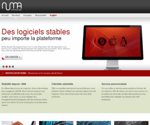 numa-informatique.com: Numa Informatique - Conception de logiciels - Réseautique - Surveillance de réseau - Sécurité réseau
Numa Informatique se spécialise en conception de réseaux et de logiciels principalement au Canada.