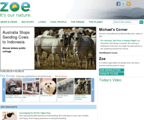 zoenature.com: Zoe – It's Our Nature
Zoe - It's Our Nature: Reconnecting with animals, nature and the environment.