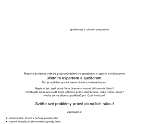 auditconsult.net: Auditorská společnost CONSULT s.r.o.
Auditorské a účetní práce pro právnické organizace i fyzické osoby po celém území republiky. Auditorská společnost s licencí Komory auditorů ČR i s licencí Komory certifikovaných účetních