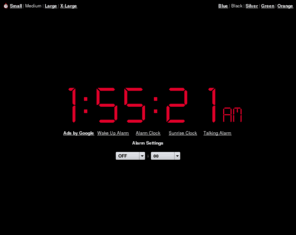 onlineclockdotnet.com: Online Alarm Clock
Online Alarm Clock - Free internet alarm clock displaying your computer time.