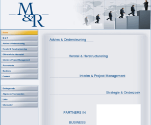 matchrecover.com: M&R voor Management Support, Corporate Recovery, Ondersteuning & Advies en Investment
M&R voor Management Support, Corporate Recovery, Ondersteuning & Advies en Investment