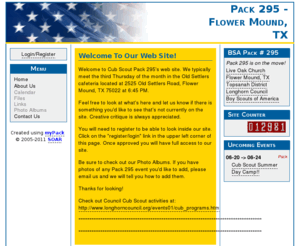 pack295.com: Cub Scout Pack 295, Flower Mound TX | Home Page
