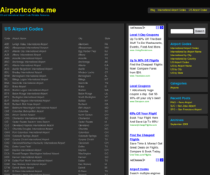 airportcodes.me: Airport Codes
US and International Airport Codes Printable Reference