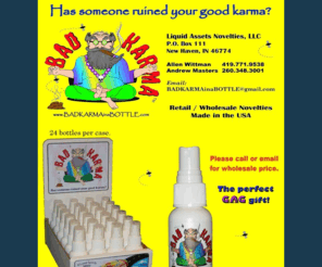 badkarmainabottle.com: Use Bad Karma to restore your good karma
Bad Karma.