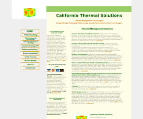 california-thermal.com: Thermal Engineering Consulting and Thermal Design Services by California Thermal Solutions, Inc
California Thermal Solutions  provides thermal engineering consulting and R&D design and development services on all areas of thermal engineering.