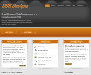 dukdesigns.co.uk: DUK Designs - Web Developement and SEO company
From South Shields, North East of England, DUK Designs specialise in Small business Web Development and Online marketing.