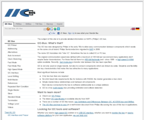 i2c-protocol.net: I2C-Bus: What's that?
Extensive information about the I2C bus and how to use it, compiled by experienced engineers focused on real world usage