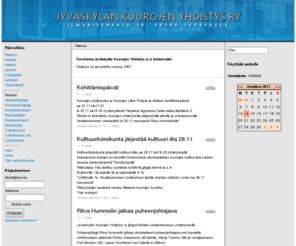 jyky.org: Jyväskylän Kuurojen Yhdistys ry - Pääsivu
Joomla! - dynaaminen portaali- ja julkaisujärjestelmä