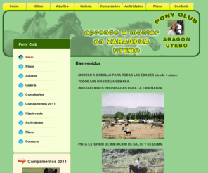 poniclubaragon.com: Bienvenidos
Aprende a montar a caballo en zaragoza.