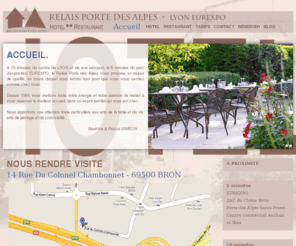 relais-porte-des-alpes.com: Relais Porte des Alpes - Hotel 2 etoiles - Restaurant
L’hôtel restaurant Relais Porte des Alpes vous propose un séjour de qualité et une bonne table à A 15
minutes de Lyon, de l'aéroport Saint-Exupéry et
à côté du parc d’exposition
EUREXPO