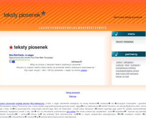 typujf1.com: Teksty piosenek
Teksty do twoich ulubiony piosenek