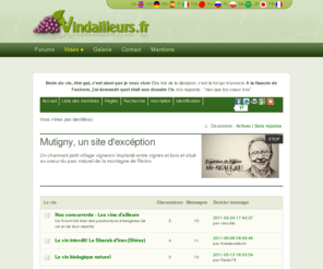 vindailleurs.fr: Vindailleurs
Vindailleurs est le site des vins, des vignobles, des techniques de vignification et de la viticulture du monde