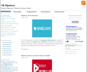 okhipotecas.es: Hipotecas y préstamos hipotecarios en Ok Hipotecas
Noticias sobre hipotecas, vivienda y ofertas de las entidades financieras, análisis del mercado actual inmobiliario.