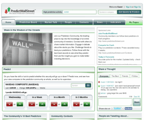 predictionprophet.org: PredictWallStreet.com - the stock prediction community
