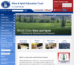 wsetinternational.com: Wine & Spirit Education Trust
Wine & Spirit Education Trust specialize in wine education,  wine courses, spirits Courses and wine tastings at all levels for business and pleasure