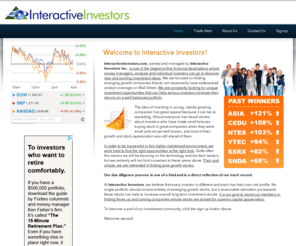 interactiveinvestors.com: Welcome to Interactive Investors!
Interactive Investors is a financial destination for micro cap investors searching for undiscovered public companies.