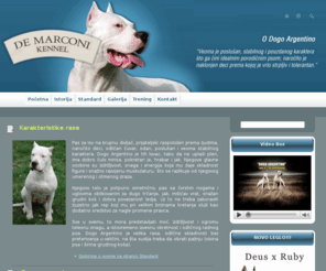 kenneldemarconi.com: Kennel De Marconi - Dogo Argentino
Dobrodosli na internet prezentaciju jedne od najpoznatijih odgajivacnica Dogo Argentino rase u Srbiji!!!