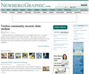 newberggraphic.com: Newberg Graphic| Breaking news, local news, sports, entertainment, education, business, religion and classifieds - Covering Newberg, Dundee, St. Paul, Yamhill County and Oregon
Breaking news, local news, sports, entertainment, education, business, religion and classifieds - Covering Newberg, Dundee, St. Paul, Yamhill County and Oregon