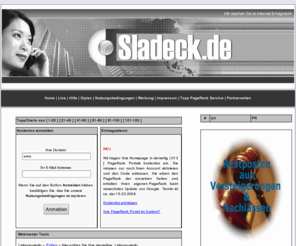 sladeck.de: Sladeck.de PageRank | Sladeck | Oschatz
mehr Pagerank, mehr Besucher, besseres Ranking, Textlinktausch, Pagerank verbessern