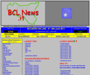 bclnews.biz: BCLNEWS.IT - Il radioascolto in Italia
bcl, swl, news, mp3, dxing, antenna, ricevitore, loop, K9AY, filare, balun, mlb, propagazione, ricezione, radio, radioascolto, ricevitori, antenne, onde, medie, corte, bande, frequenze, radiodiffusione, ascolto, hobby