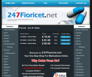 247fioricet.net: Tramadol 180 Tabs $97.00
At Tramadol you can buy Soma online.  Online Pharmacy offering Tramadol, Fioricet and Soma