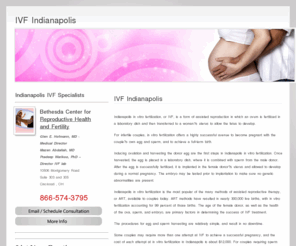 ivfindianapolis.com: IVF Indianapolis
Find a fertility specialist in the Indianapolis area specializing in In Vitro Fertilization (IVF), Intracytoplasmic Sperm Injection (ICSI) and inferility treatments.